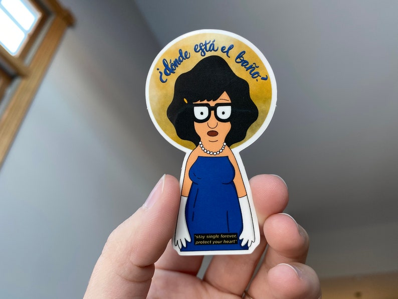 Tina Belcher Bob/'s Burgers Sticker Spanish Love Song Laptop Decal Sticker