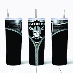 Raiders Skinny Tumbler