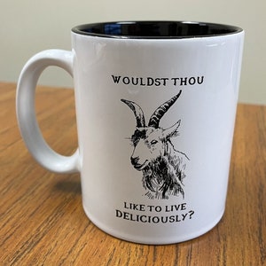 The Witch 11oz Coffee Mug - Wouldst Thou Like to Live Deliciously (LASER ENGRAVED)