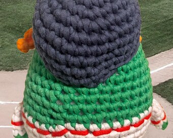 Green Monster Baseball Mascot Amigurumi Crochet Pattern - Boston