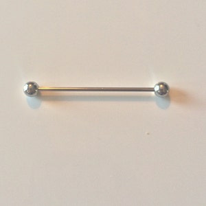 Silver Barbell Collar Bar Pin