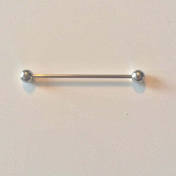 Silver Barbell Collar Bar Pin - Ships from USA