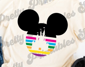 Free Free 210 Disney Castle Rainbow Svg SVG PNG EPS DXF File