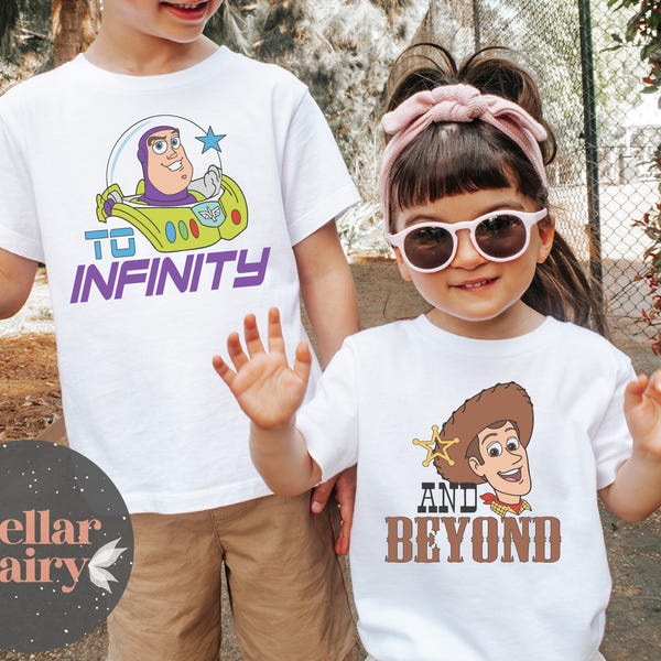 Matching To Infinity And Beyond Shirts, Brother Sister Disney Shirt, Hollywood Studios Shirt, Toy Story Disney World Shirt, Disneyland Shirt