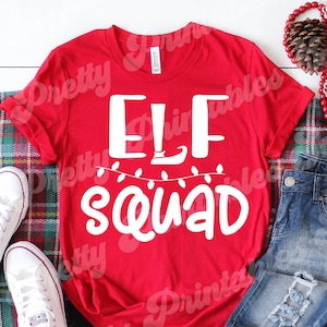 Elf Squad Svg, Christmas Svg, Holiday Svg, Elf Shirt Svg, Digital, Family Christmas Svg