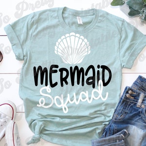 Mermaid Squad svg, Mermaid svg, Mermaid Birthday Party, Mermaid Wedding, Mermaid Bachlorette, Mermaid Gift, Beach Lover