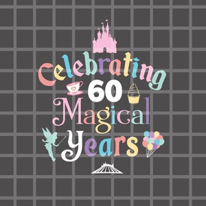 Comemorando 60 Anos Mágicos PNG, Melhor Aniversário De Todos PNG, Mickey Birthday Png, Minnie Birthday Png, Birthday Svg, 60th Birthday Png