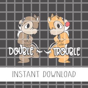 Double Trouble Svg, Chip Dale Svg, Magic Retro Mickey Svg , Mickey Svg, Minnie Svg, Mouse Svg, Retro Mouse Castle Svg, PNG