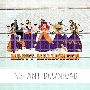 Princesses Halloween Png, Halloween Ariel Png, Belle Halloween Png, Enfants Mignons Halloween, Princesse Halloween Png