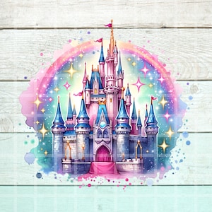 Château de princesse Png, Mickey Png, Minnie Png, Souris Png, Château Png, Anniversaire Château Png, Motifs Sublimation