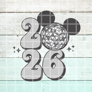 Mickey Minnie Nouvel An 2026 PNG, Nouvel An PNG, Happy New Year PNG, 2024 Happiest Place PNG