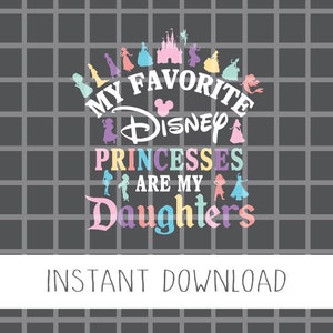 Minhas Princesas Favoritas São Minhas Filhas Png, Minnie Png, Mouse Png, Castle Png