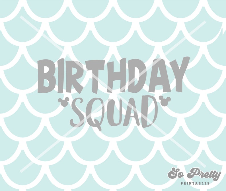 Download Disney Birthday SVG Birthday Squad SVG Clipart File Vinyl ...