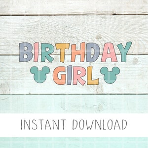 Birthday Girl SVG PNG