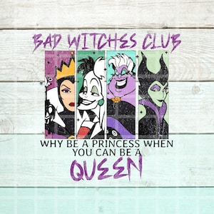 Bad Witches Club Png, Vintage Grunge Halloween Png, Mickey Halloween Png, Mickey Png, Minnie Png, Ratón Png, Castillo Png, Diseños de Sublimación