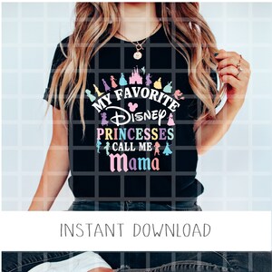 Mis princesas favoritas me llaman mamá PNG, Madre Hijas Png, Minnie Png, Ratón Png, Castillo Png, Princesas PNG