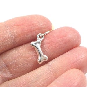 Dog Bone Charm Sterling Silver, Made in the USA Dog Bone Charm Sterling Silver, Made in the USA
