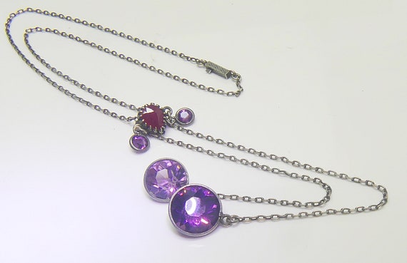 Délicate antique solid silver natural pigeon bloo… - image 6