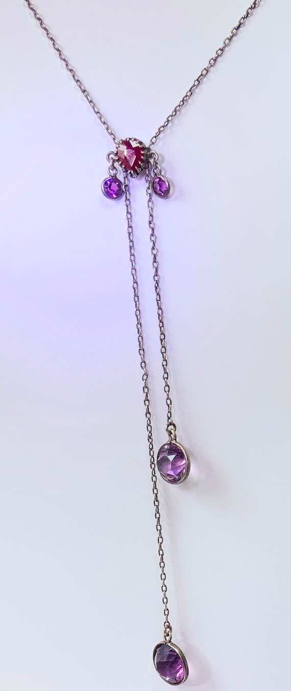 Délicate antique solid silver natural pigeon bloo… - image 7