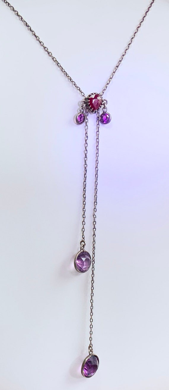 Délicate antique solid silver natural pigeon bloo… - image 2