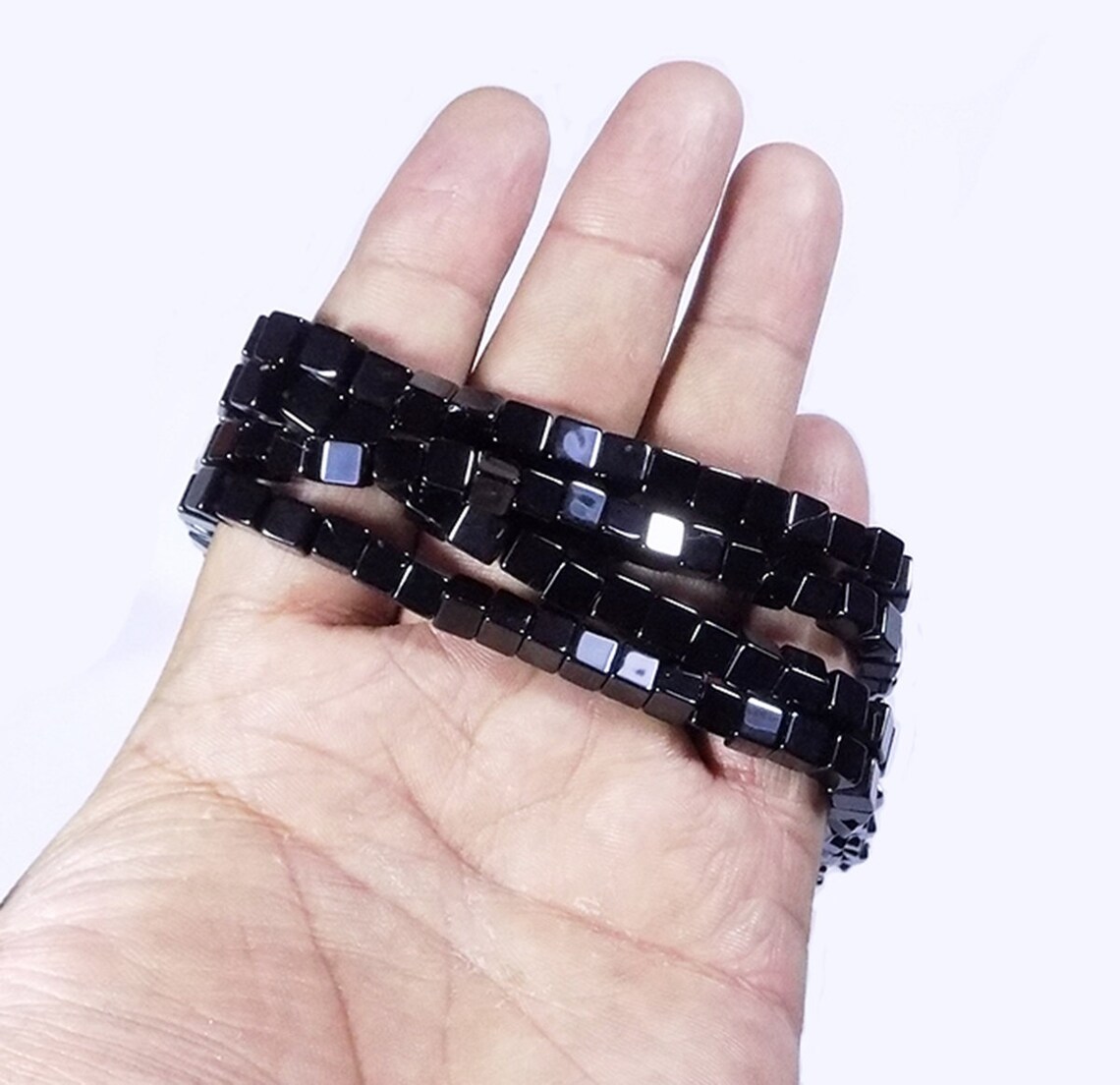 Natural Black Onyx Gemstone Handmade Smooth 3D Cube Box Square Etsy