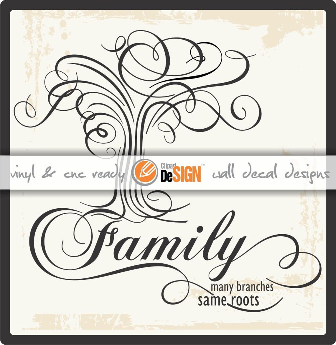 Wall Decal Designs for Kitchens and Homes With Calligraphy Etsy