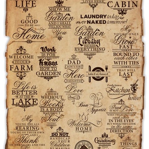 Wall Decal Printable and T-shirt Designs Collection of 101 - Etsy