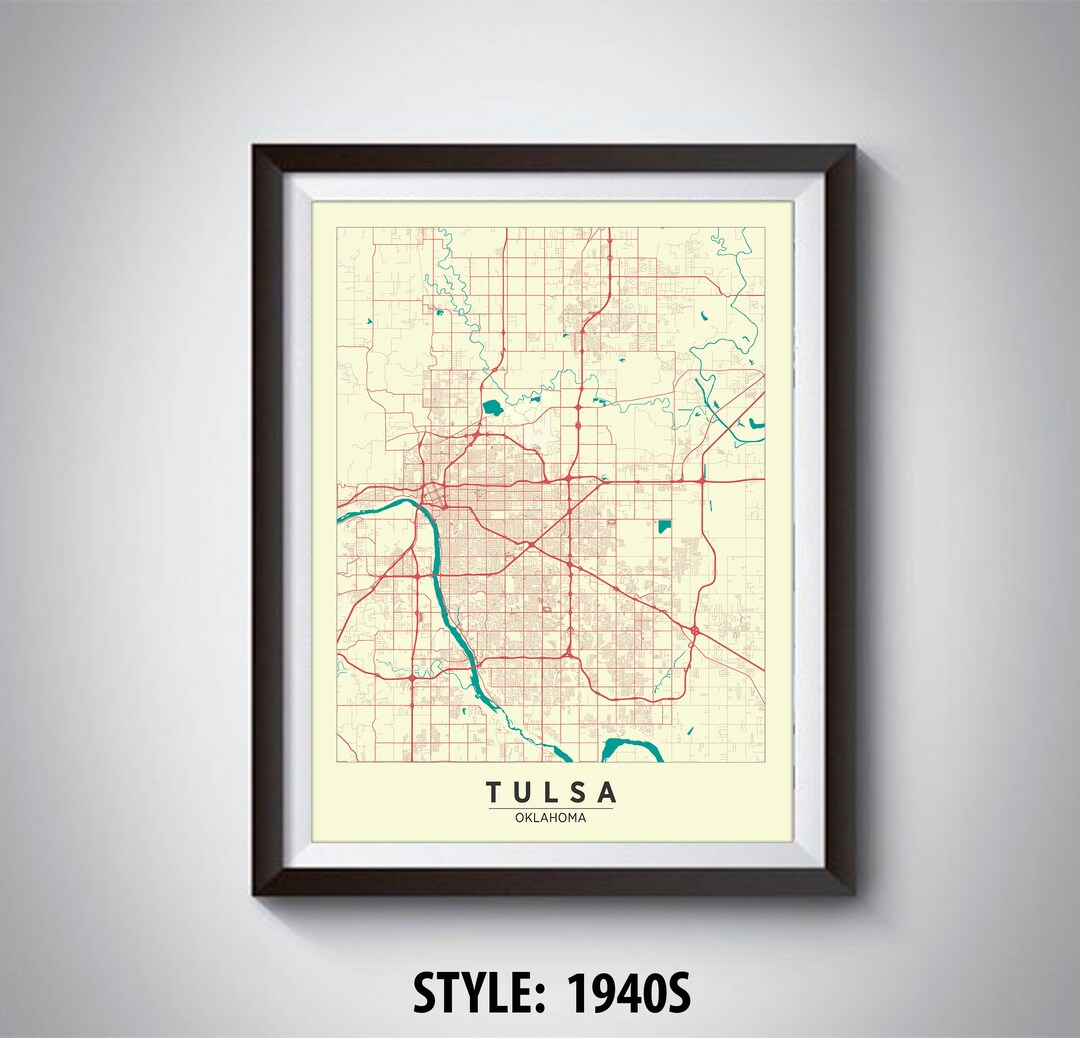Map of Tucson, AZ - Tucson Map - Tucson Poster - Office Décor - Wall