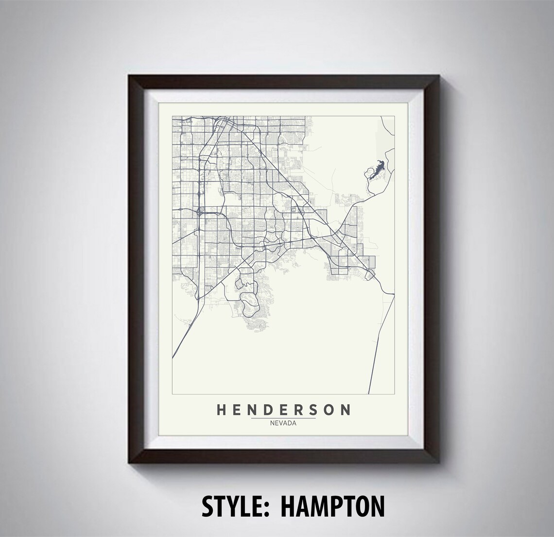 Map of Henderson NV Henderson Map Henderson Poster - Etsy