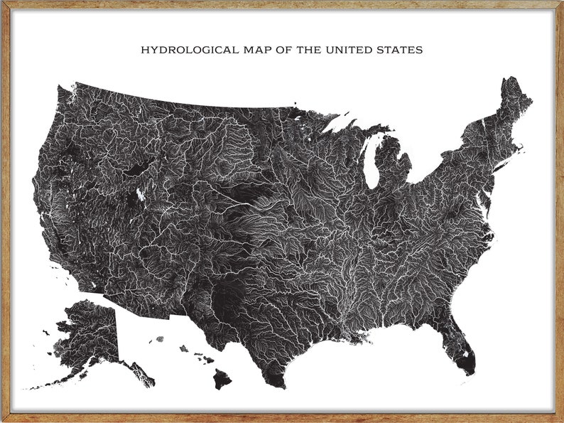 US Hydrological Map of Rivers and - Il 794xN.2380745769 Lkex