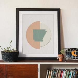 Boho Map Wall Art | Arkansas Boho Map Print | Digital Download, State Map, Artwork