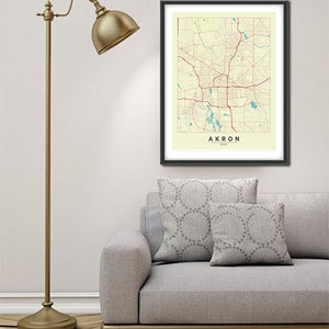 Custom City Map Design - City Print - Map Gift - Any US City