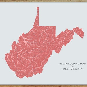 West Virginia Hydrological Map Of Rivers And Lakes West Virginias Il 300x300.2299060181 P5cf