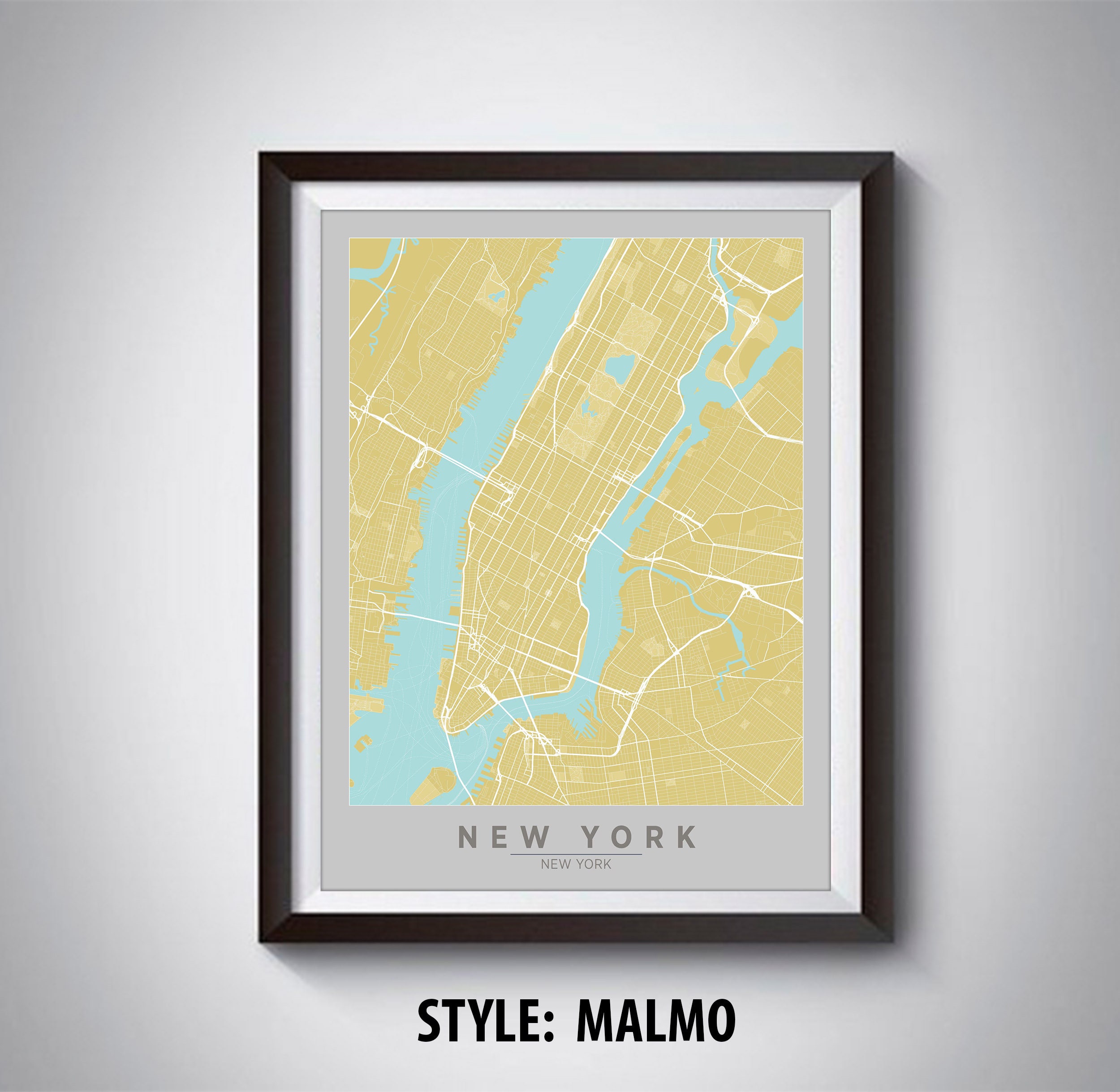 ヴィンテージ NYマップ　フレーム付き Amazon.com: 1930's New York Subway Map Vintage Style Framed Poster