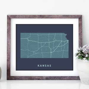 Kentucky State Map Print - Wandkunst - Kentucky Druck