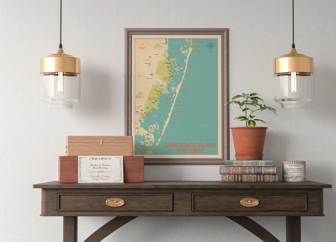 Long Beach Island Detailed Map