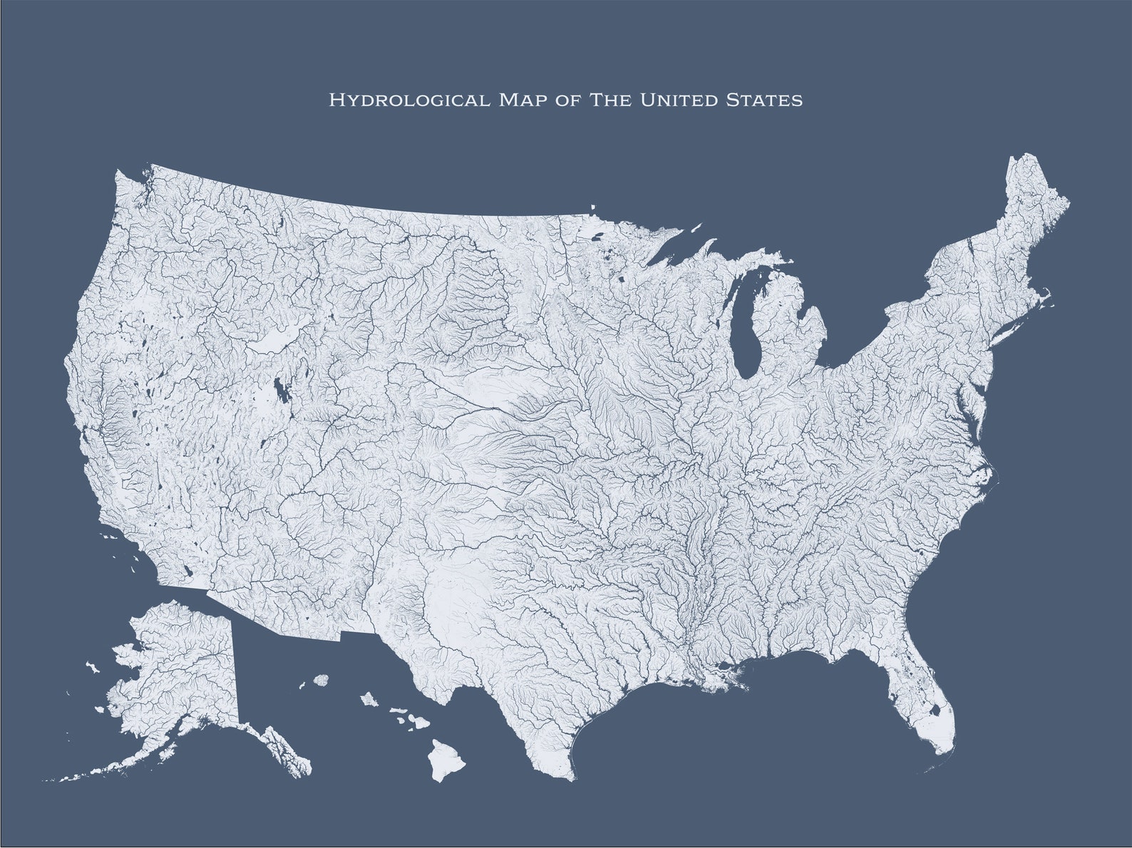 US Hydrological Map of Rivers and - Il 1588xN.3838992852 5ogw