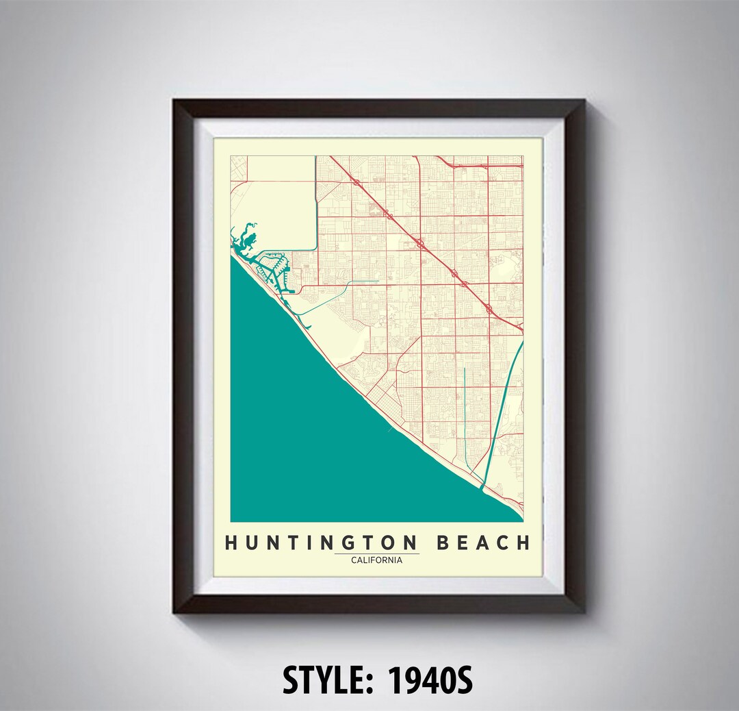 Map of Huntington Beach, CA Huntington Beach Map Huntington Beach