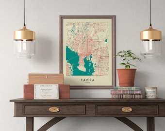 Mapa personalizado de ciudad: Arte personalizado de ciudades de EE. UU.