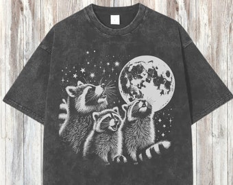 Vintage Howling Raccoon Shirt, Ironic Shirt, Weirdcore, Weird Shirt, Meme Shirt, Vintage 90s Tee