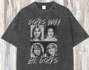 Girls Will Be Girls Exorcist Shirt, Feminism Dragon Fantasy shirt, Girl Dinner, Feminist T-Shirt, Weirdcore, Feminist Gift, Ironic Shirt