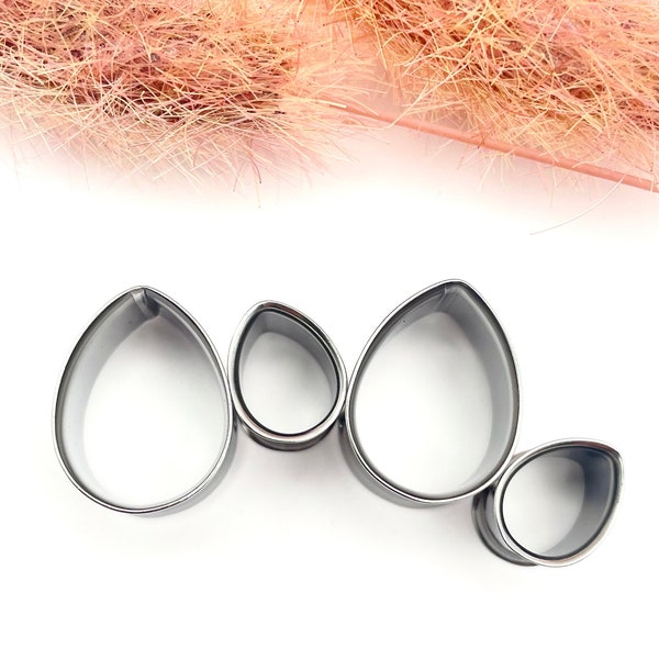 Teardrop Ohrtunnels Edelstahl Double Flare Ear Gauge - Größen: 2 g, 0 g, 00 g, 1/2 ", 9/16 ", 5/8 ", 3/4 ", 7/8 """