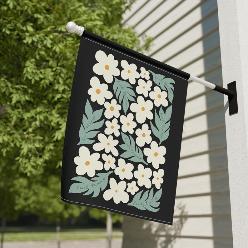 Subtle Anti Trump Flag, Fuck Trump, Feminist Gifts, Anti Maga, Feminist Flag, Pro Choice Flag, Anti Trump Sign, Political Garden Flag image 3