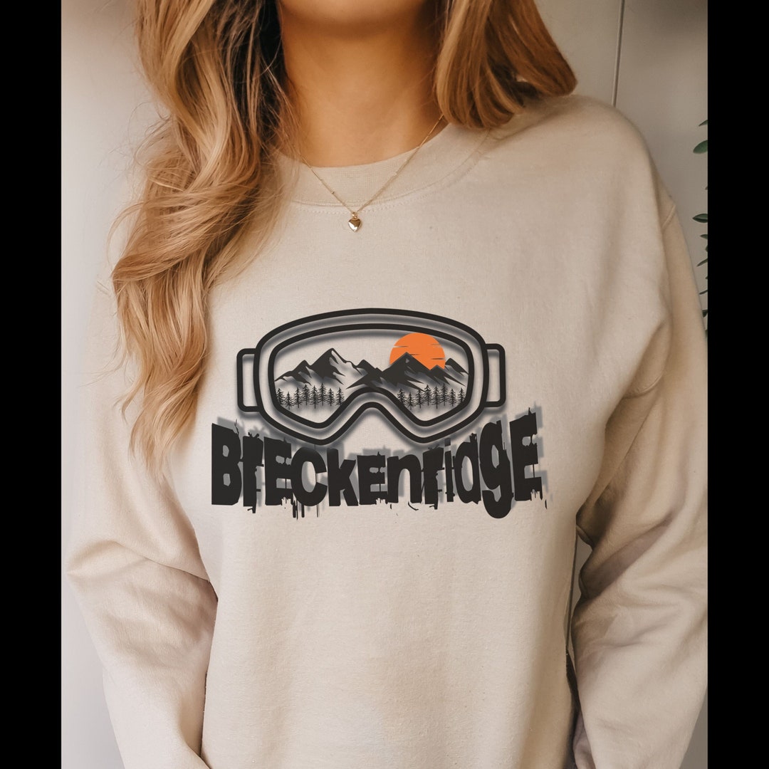 Ski Sweatshirt, Ski Hoodie Breckenridge Sweatshirt, Skiing Sweatshirt ...