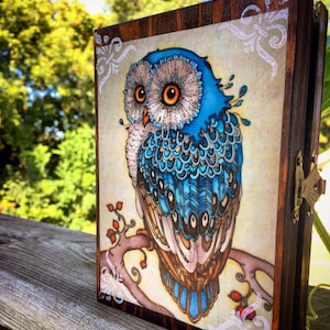 Vintage Owl Jewelry Box, Stash Box, Jewelry Organizer, Mothers Day Gift, Keepsake Gift