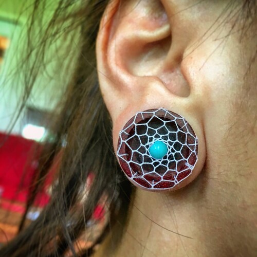 Bloodwood Dream Catcher Plug Gauges Size 00g 10mm Through Etsy Sweden