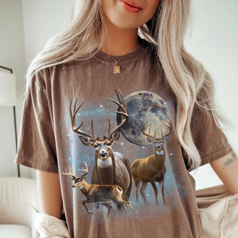 Vintage 90s Deer Hunting Shirt, Deer Hunting Gift for Men, Hes Hunting