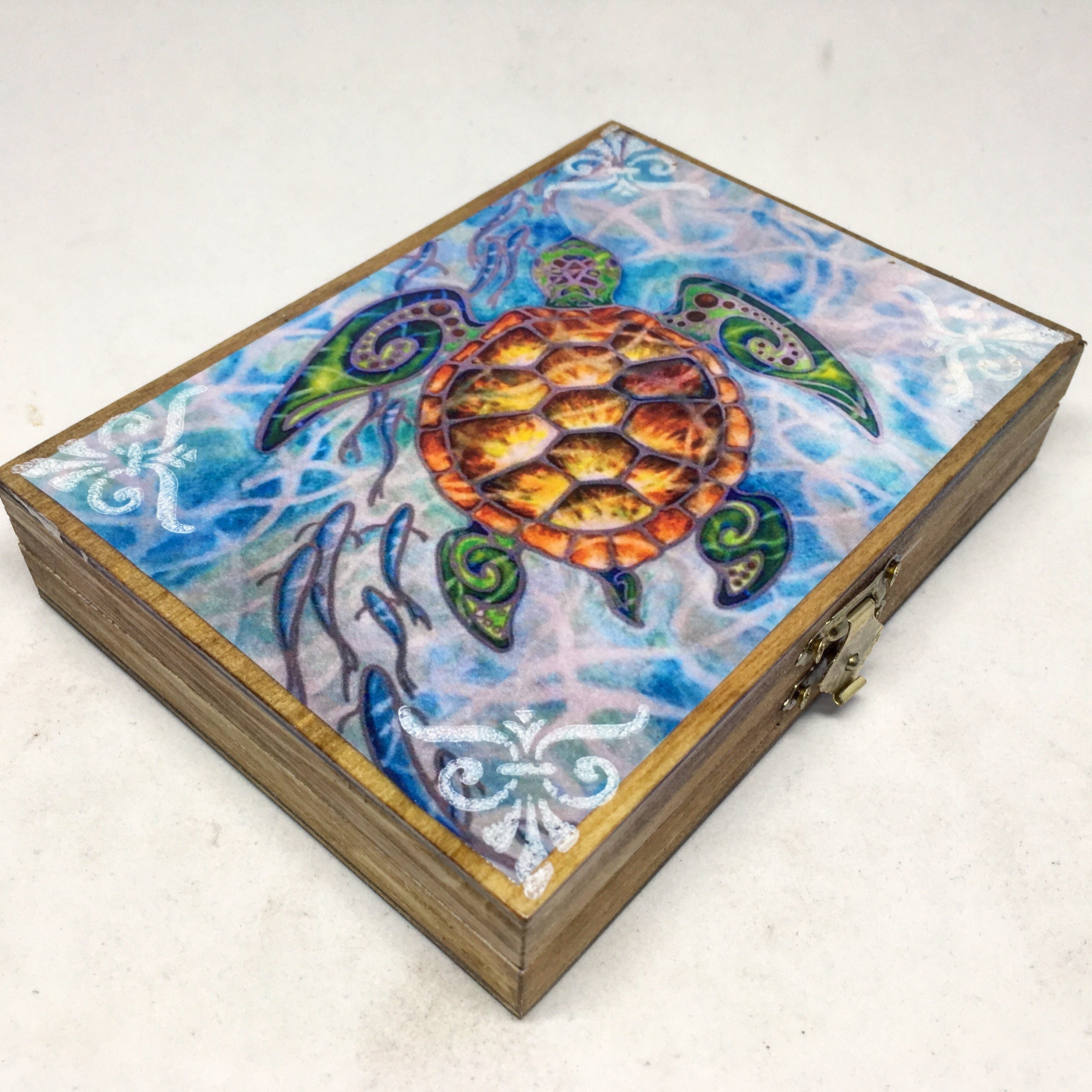 Wood Jewelry Box Mens Jewelry Box Wood Stash Box Small Wood