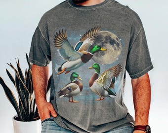 Camisa vintage de caza de patos de los 90, camisa de pato real, regalo de caza de patos para hombre, camisa de caza, camisa de caza, regalo de cazador, amante de la naturaleza