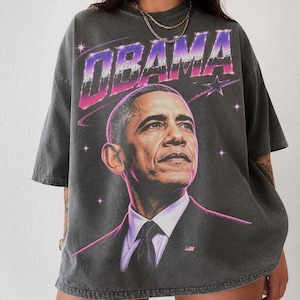 Vintage Barack Obama Shirt, Progressive Political Comfort Colors Tee, Y2K Alternative Graphic Shirt
